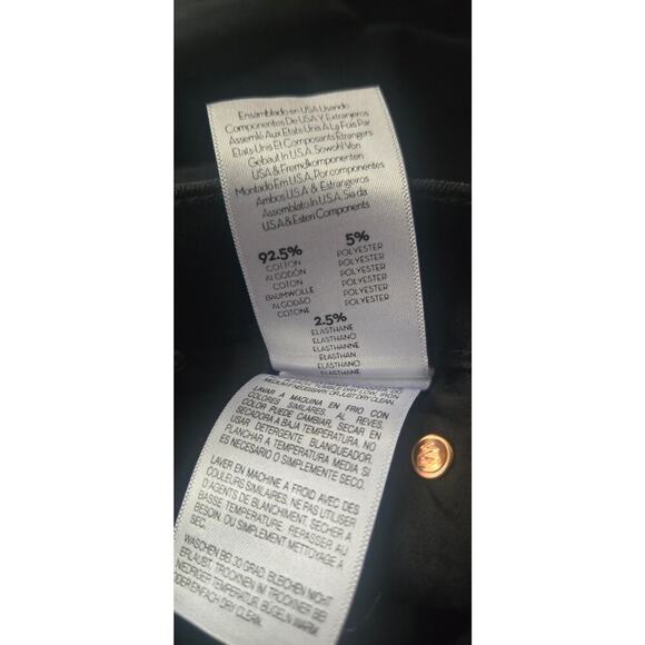 Mother Black Stunner Zip Ankle Step Fray Ladies Skinny Jeans Size 25 - Picture 13 of 13